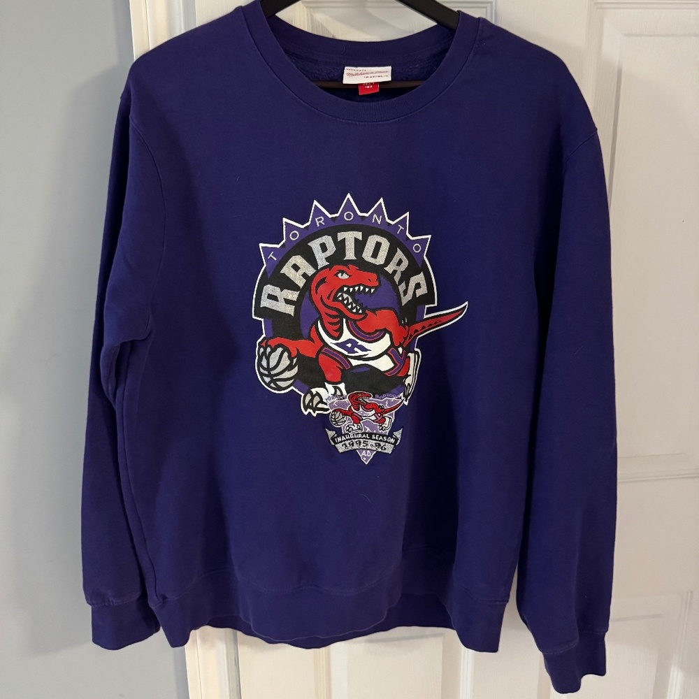 Mitchell & Ness Nostalgia Co. Raptors embroidered 20th season crew sweater
